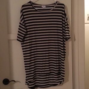 Black and Tan Striped Irma by LulaRoe